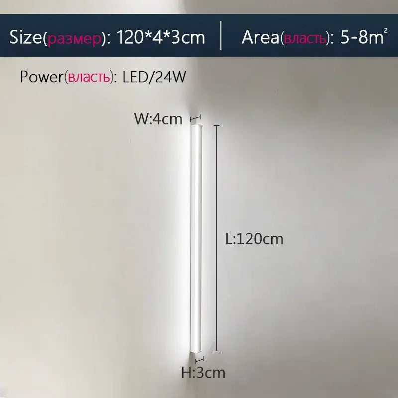 Black Minimalist LED Sconce