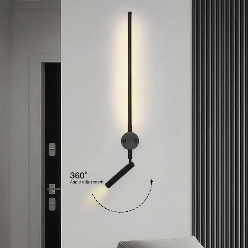 Black Adjustable Wall Lamp 20W Spotlight