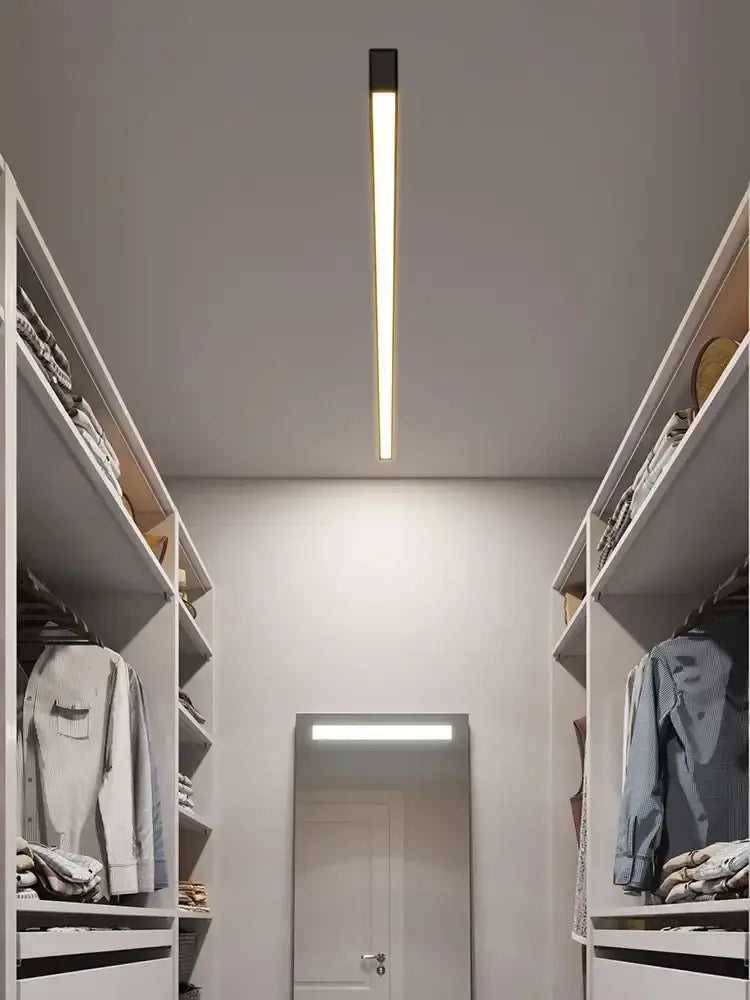 Black Linear Ceiling Lamp