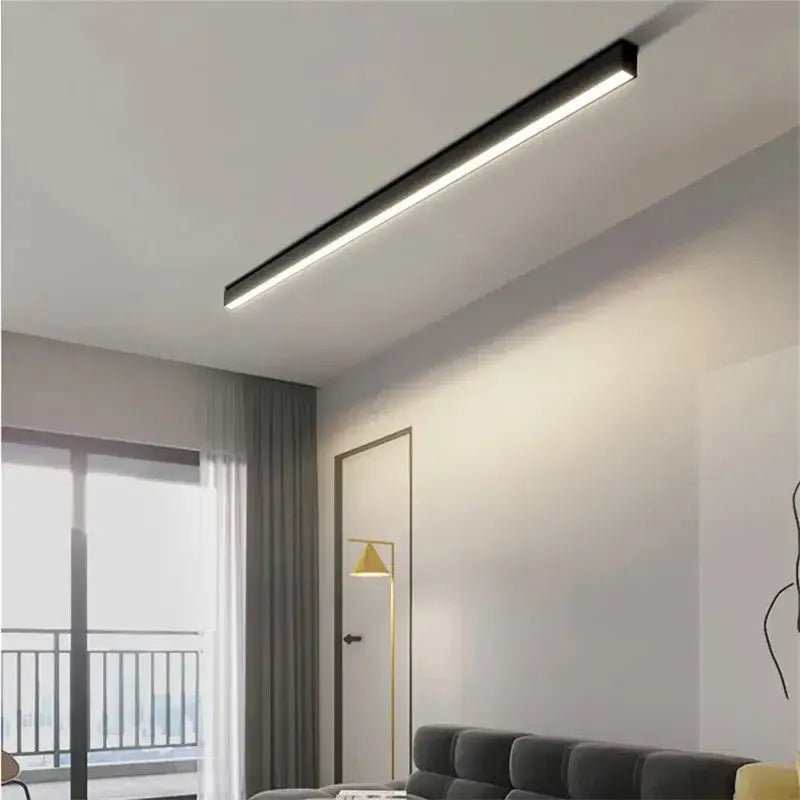 Black Linear LED Ceiling Light