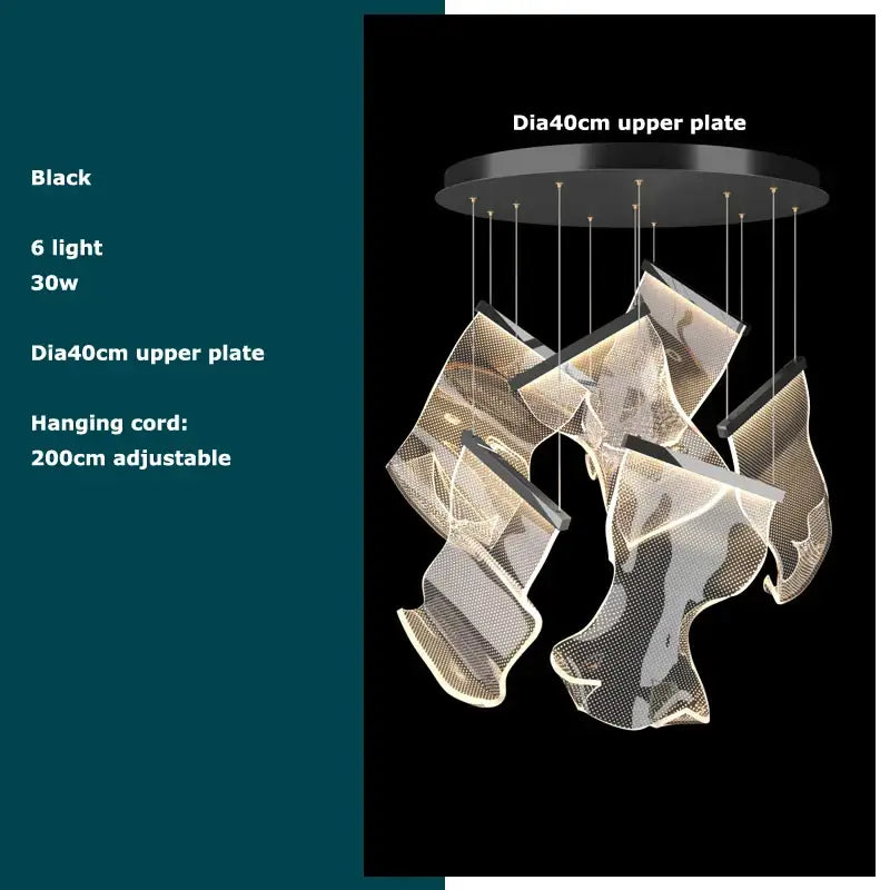 Black Mesh Pendant Light