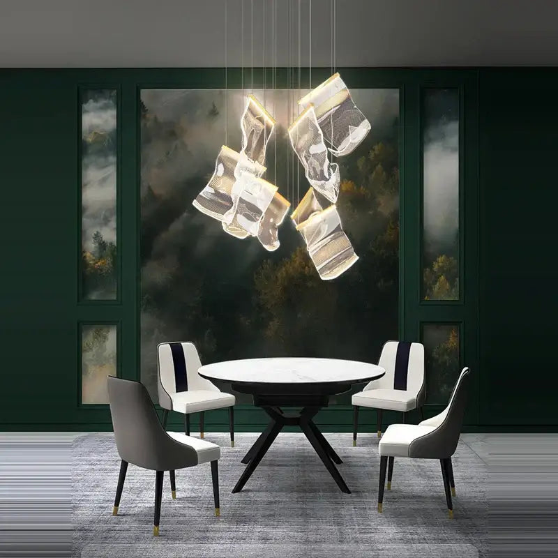 Black Mesh Pendant Light