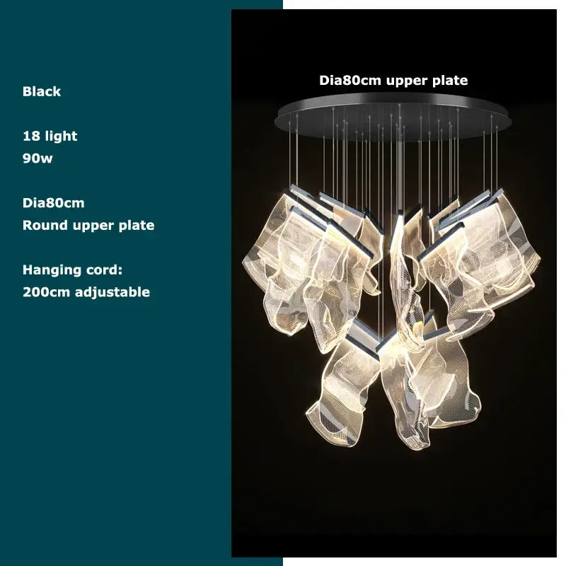 Black Mesh Pendant Light