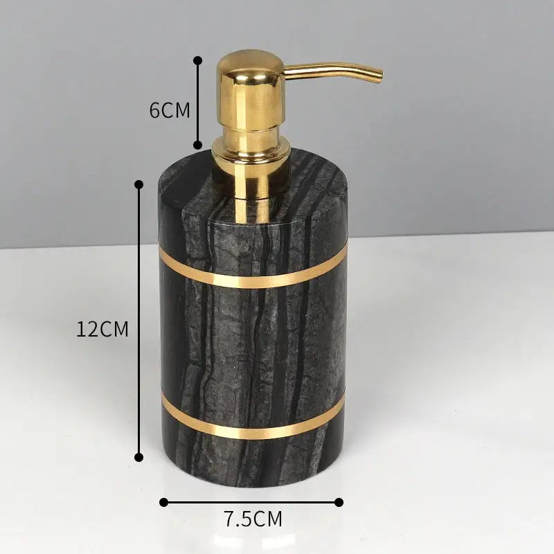 Black Marble Bathroom Set