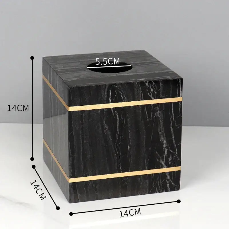 Black Marble Bathroom Set