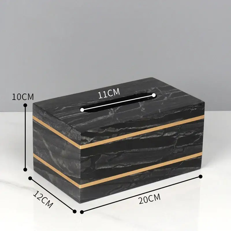 Black Marble Bathroom Set