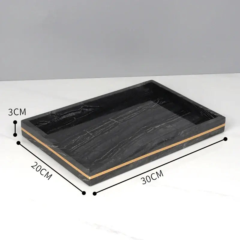 Black Marble Bathroom Set