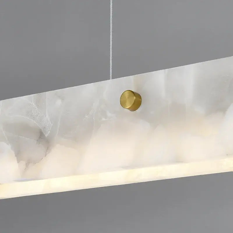 Black Marble Pendant Light 150cm Copper