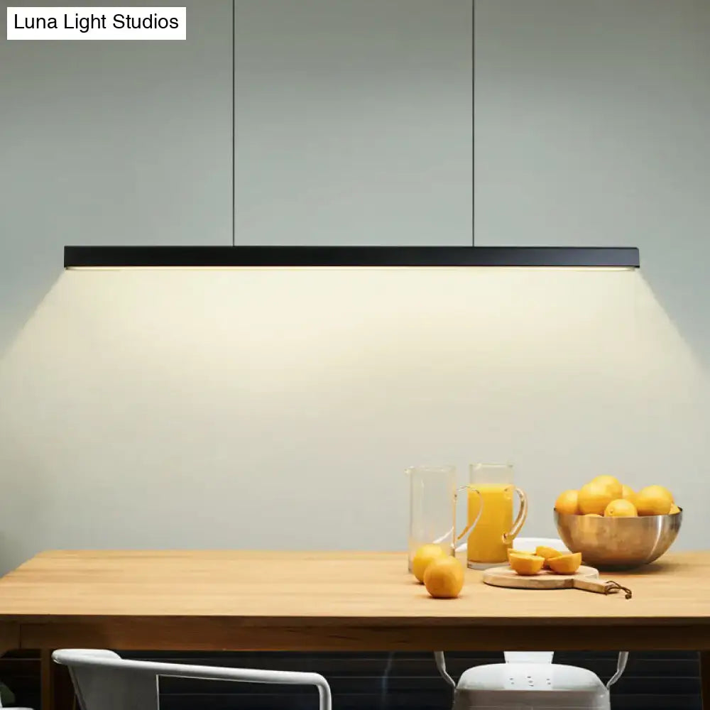 Black LED Island Pendant