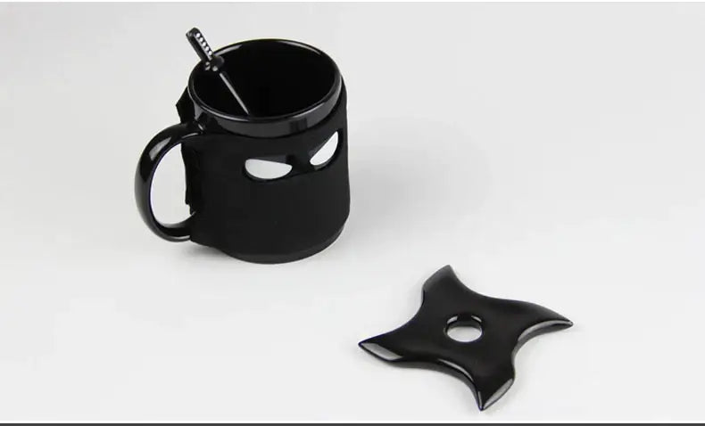 Black Ceramic Ninja Mug