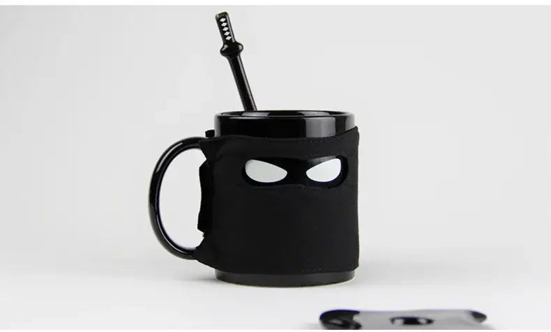 Black Ceramic Ninja Mug