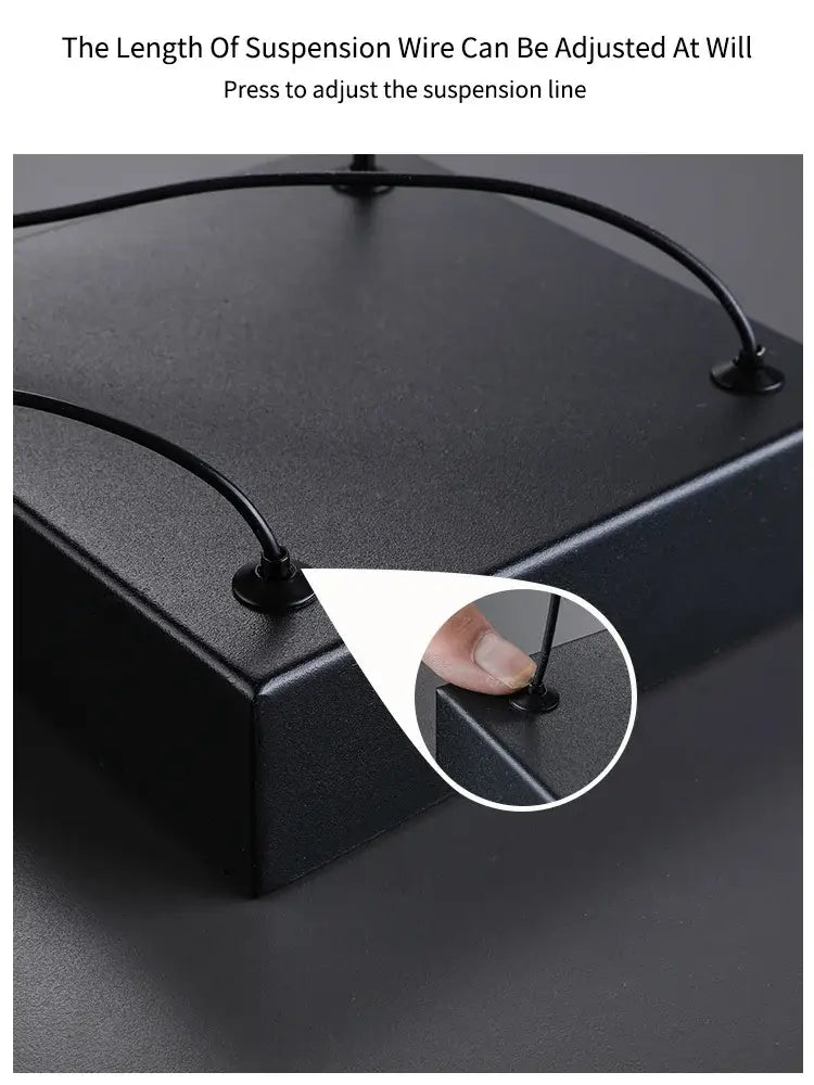 Black Nordic Bar Chandelier