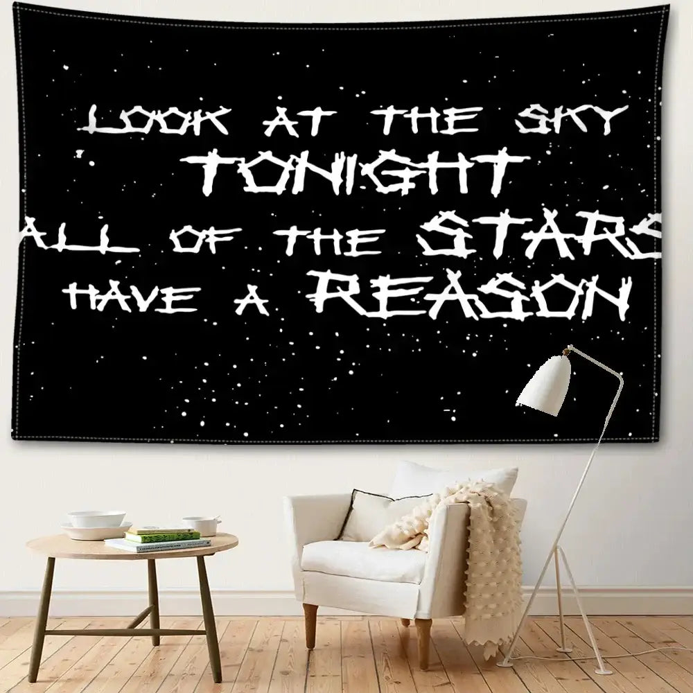 Black Sky Art Tapestry