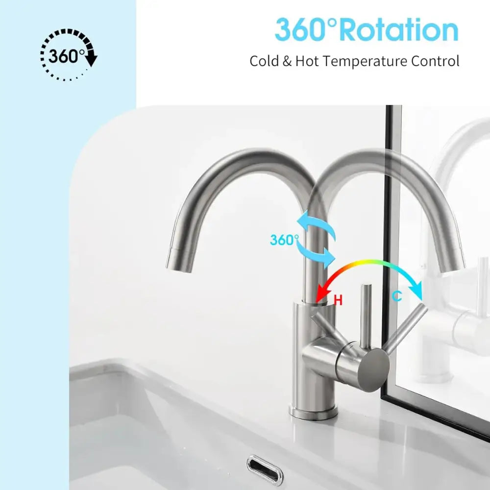 Black Stainless Kitchen Faucet