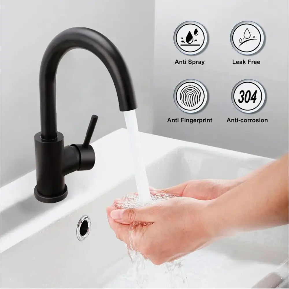 Black Stainless Kitchen Faucet