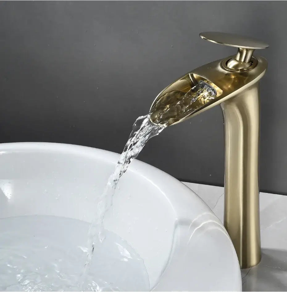 Black Stainless Waterfall Faucet