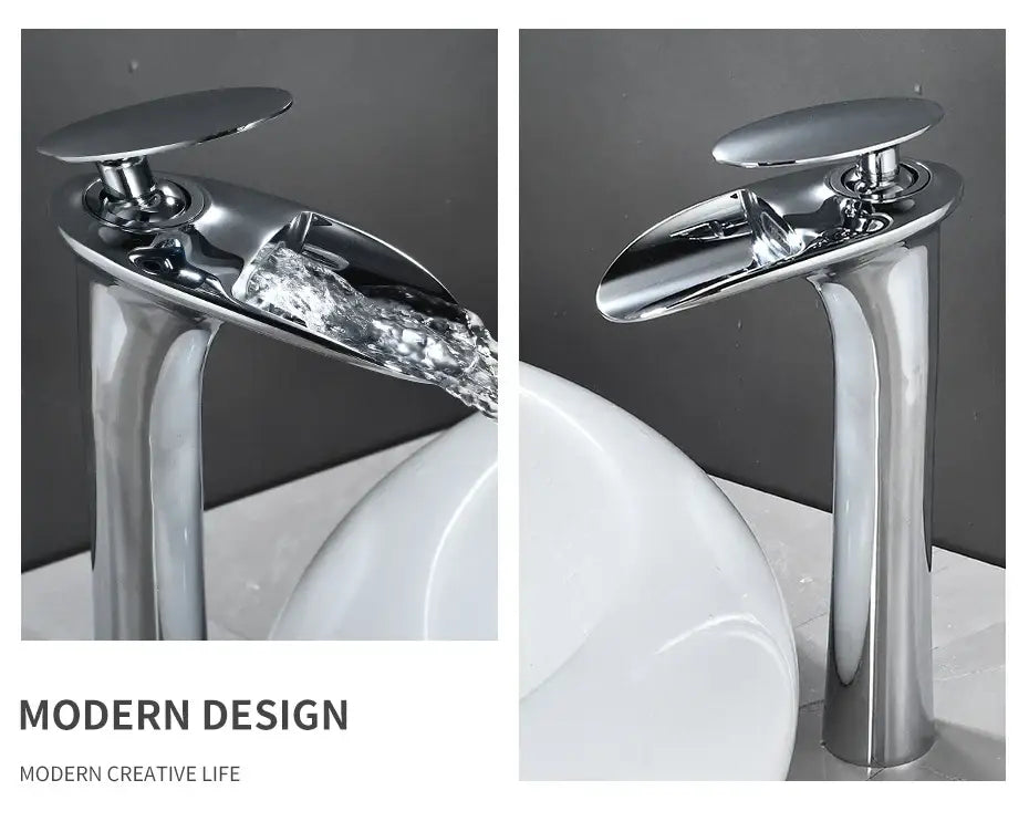 Black Stainless Waterfall Faucet