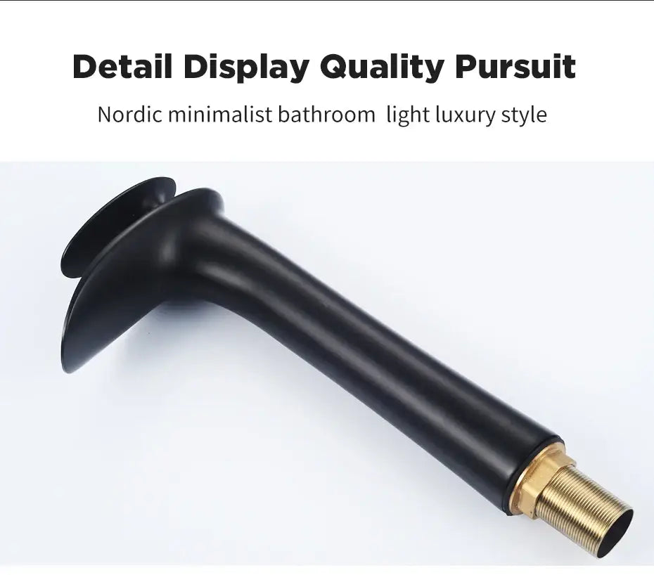 Black Stainless Waterfall Faucet