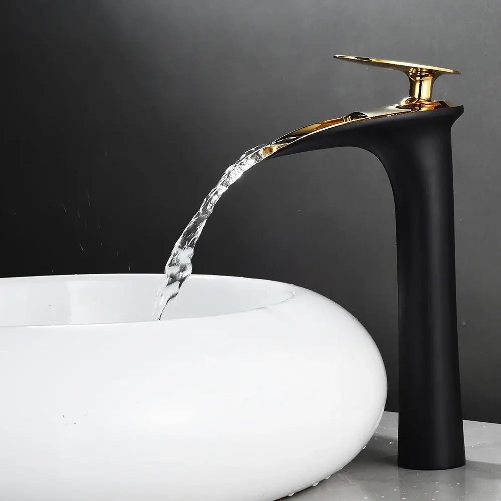 Black Stainless Waterfall Faucet