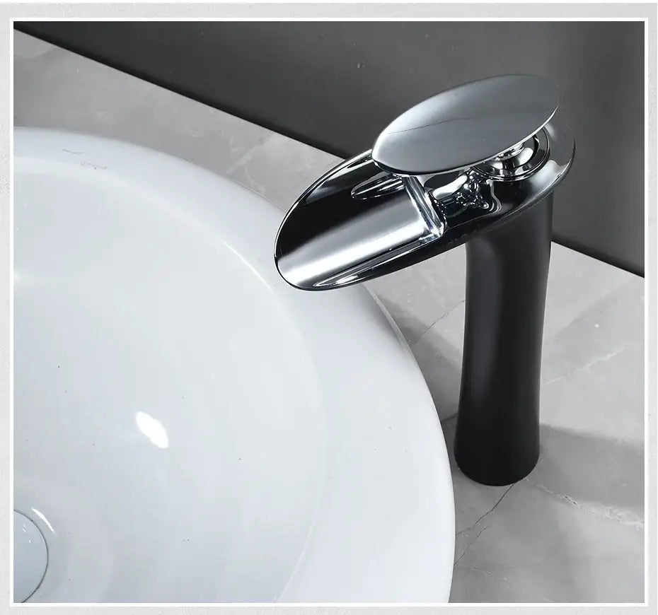 Black Stainless Waterfall Faucet