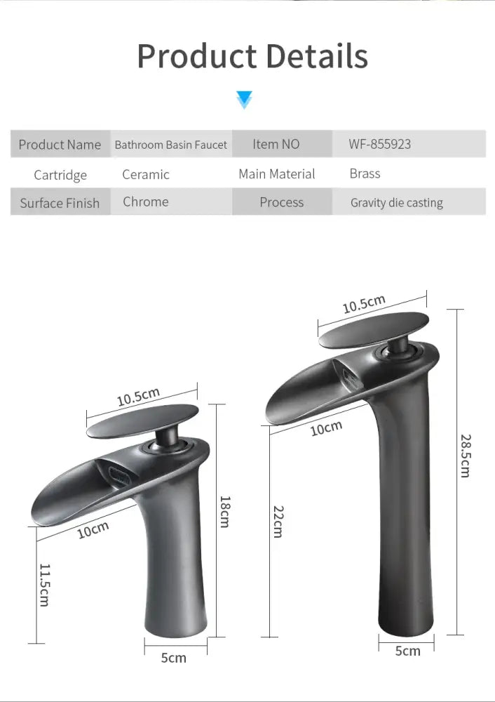 Black Stainless Waterfall Faucet