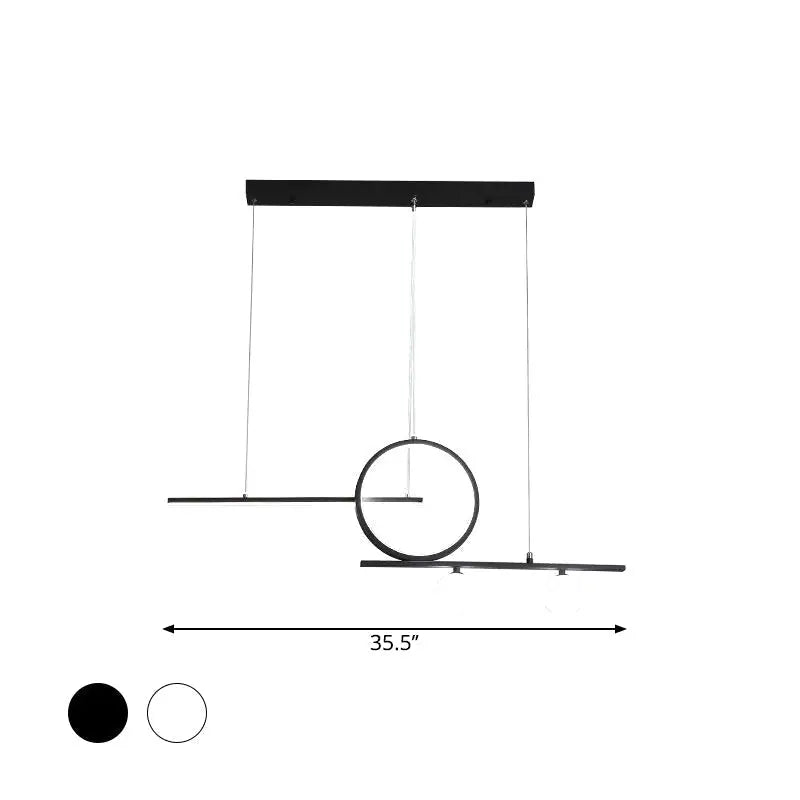 Black Bar Suspension Light