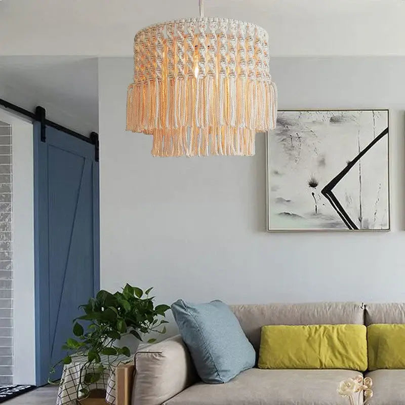 Cotton Rope Macrame Chandelier