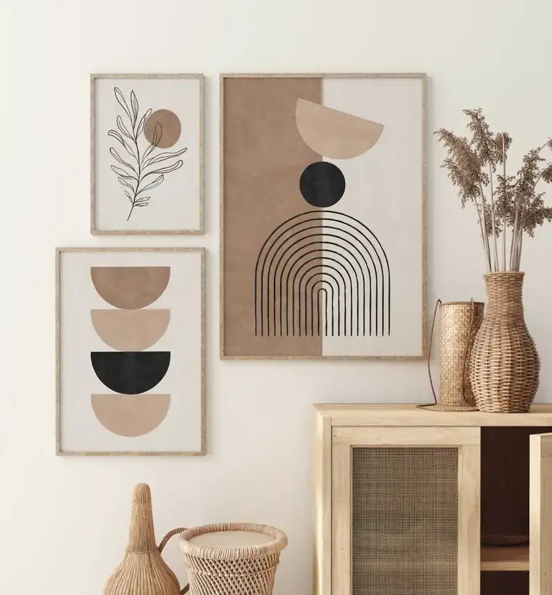 White Geometric Wall Vase