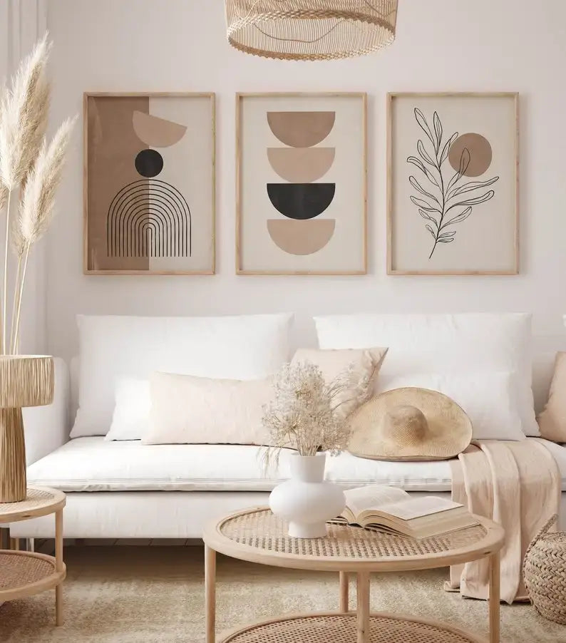White Geometric Wall Vase