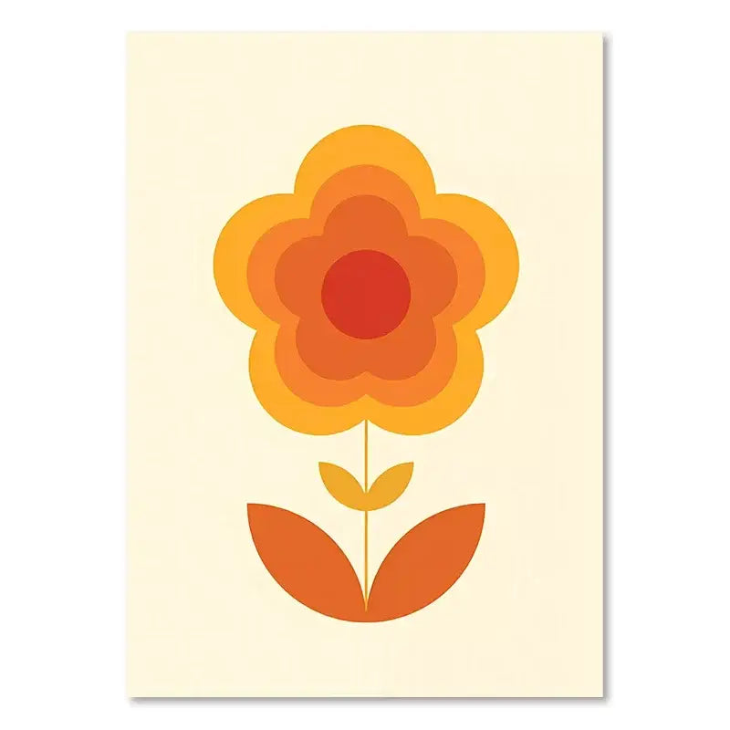 Orange Daisy Art Print