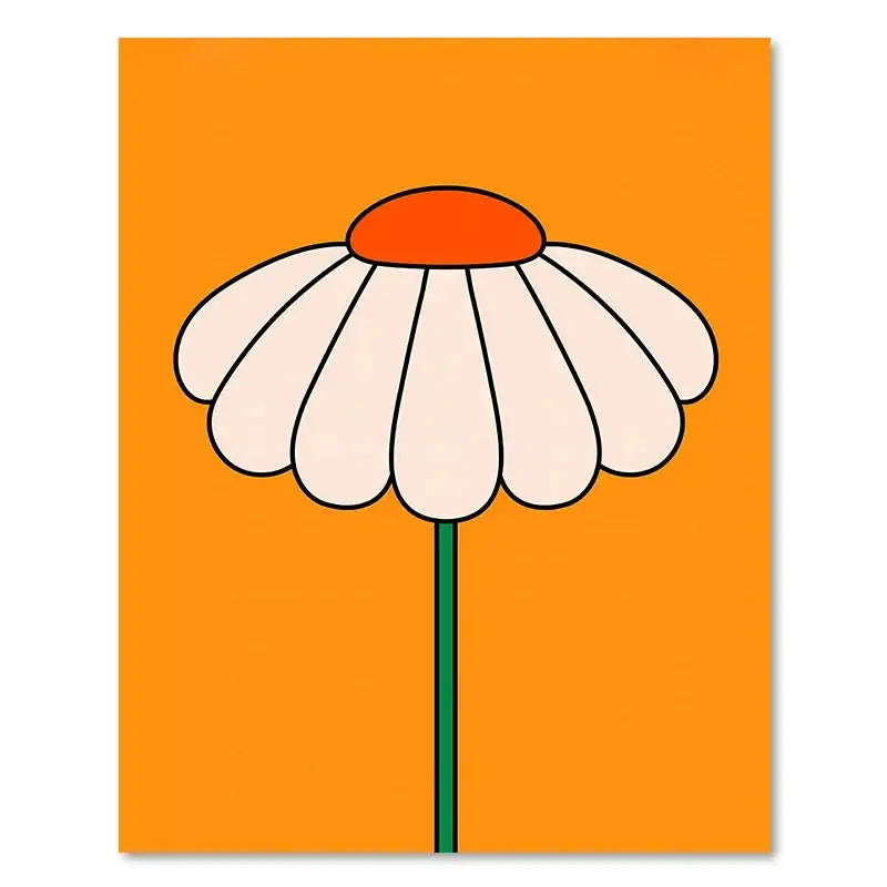 Orange Daisy Art Print