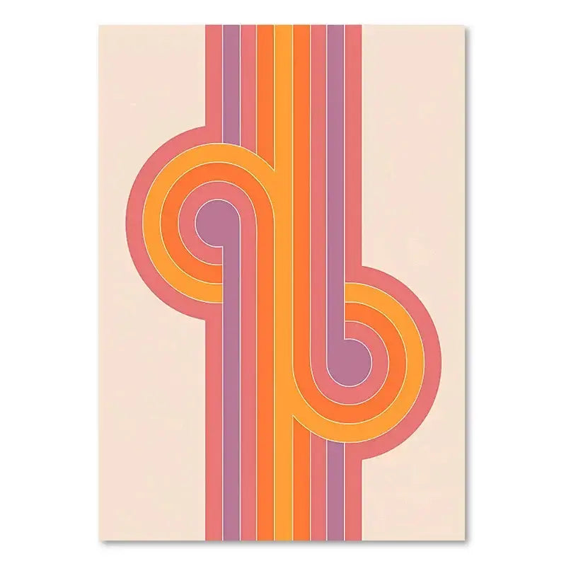 Purple Orange Moth Art Print