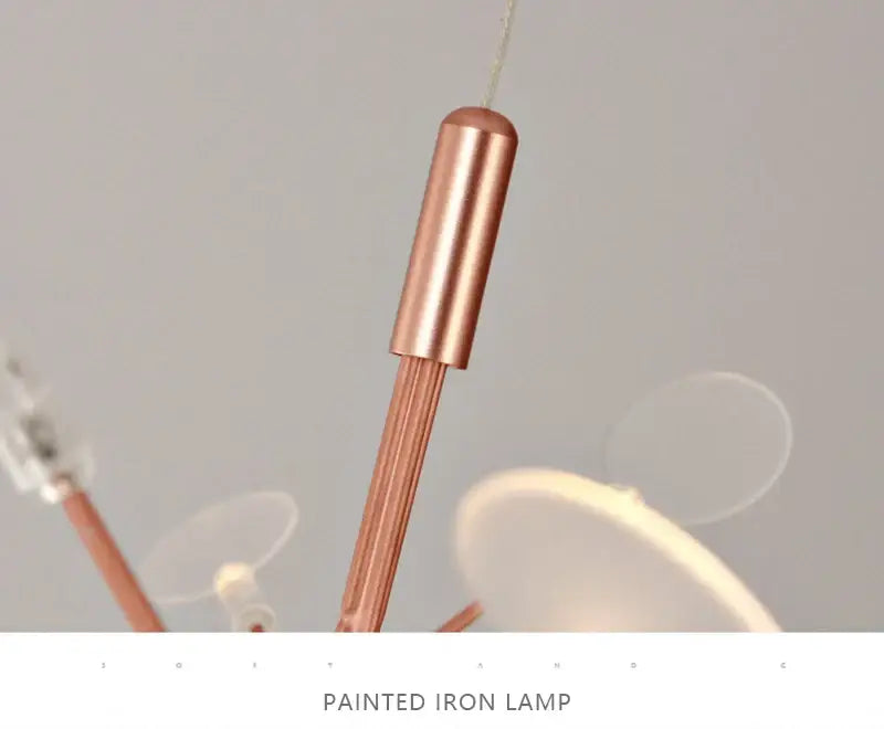 Rose Gold Branch Chandelier