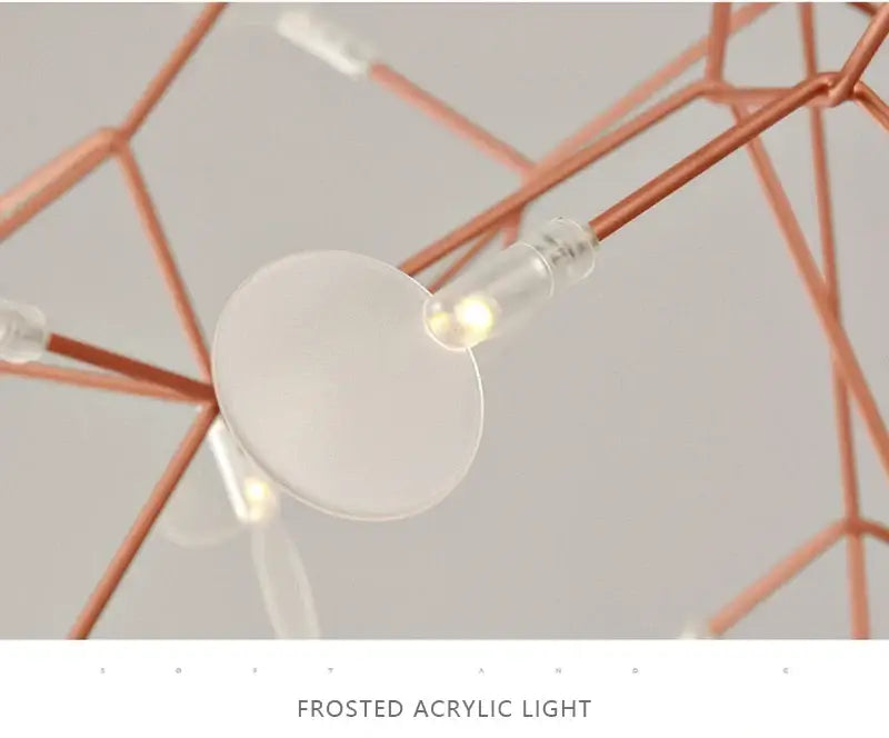 Rose Gold Branch Chandelier