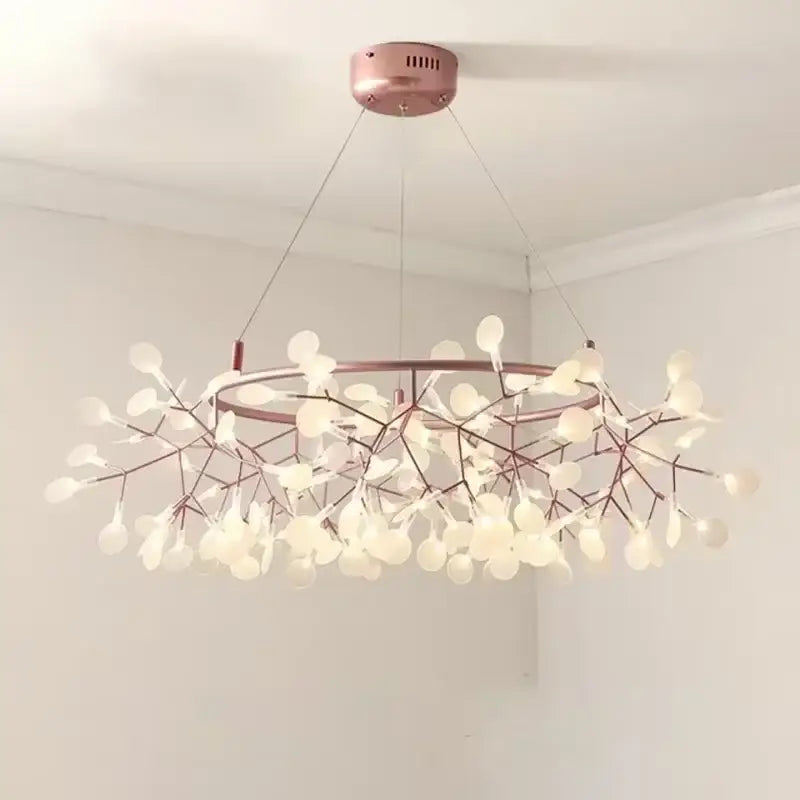 Rose Gold Branch Chandelier