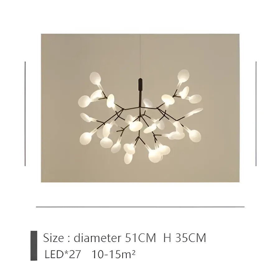 Rose Gold Branch Chandelier