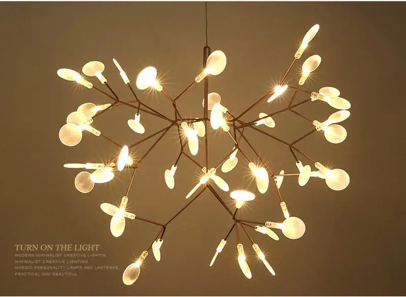 Rose Gold Branch Chandelier