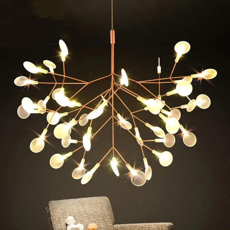 Rose Gold Branch Chandelier