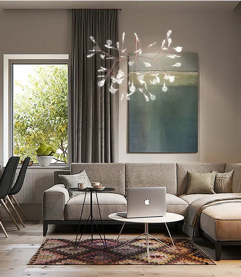 Rose Gold Branch Chandelier
