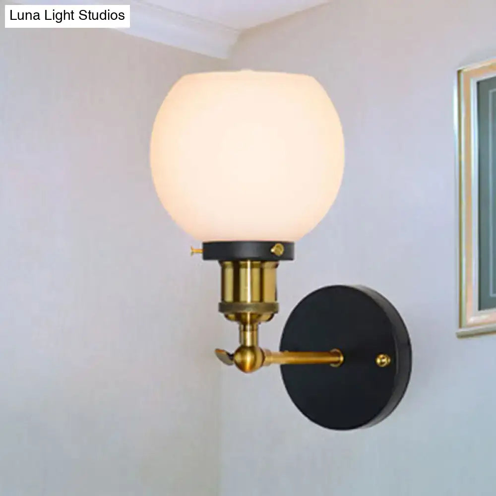 Brass Bubble Glass Sconce