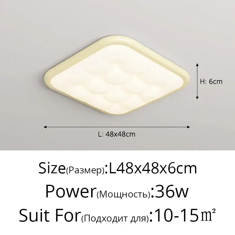 LED Quilted Ceiling Light