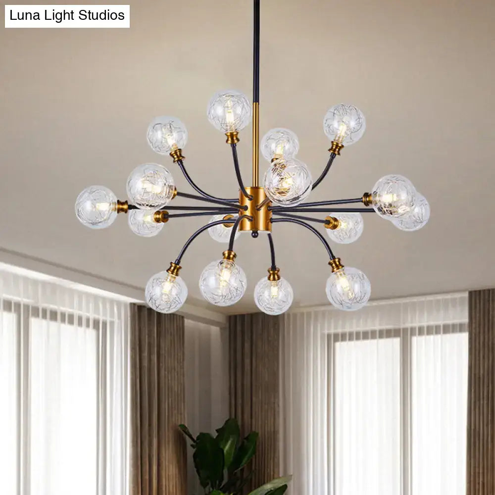 Glass Bubble Arm Chandelier