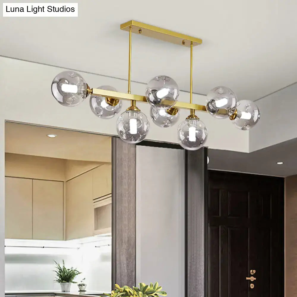 Smoke Globe Pendant Light