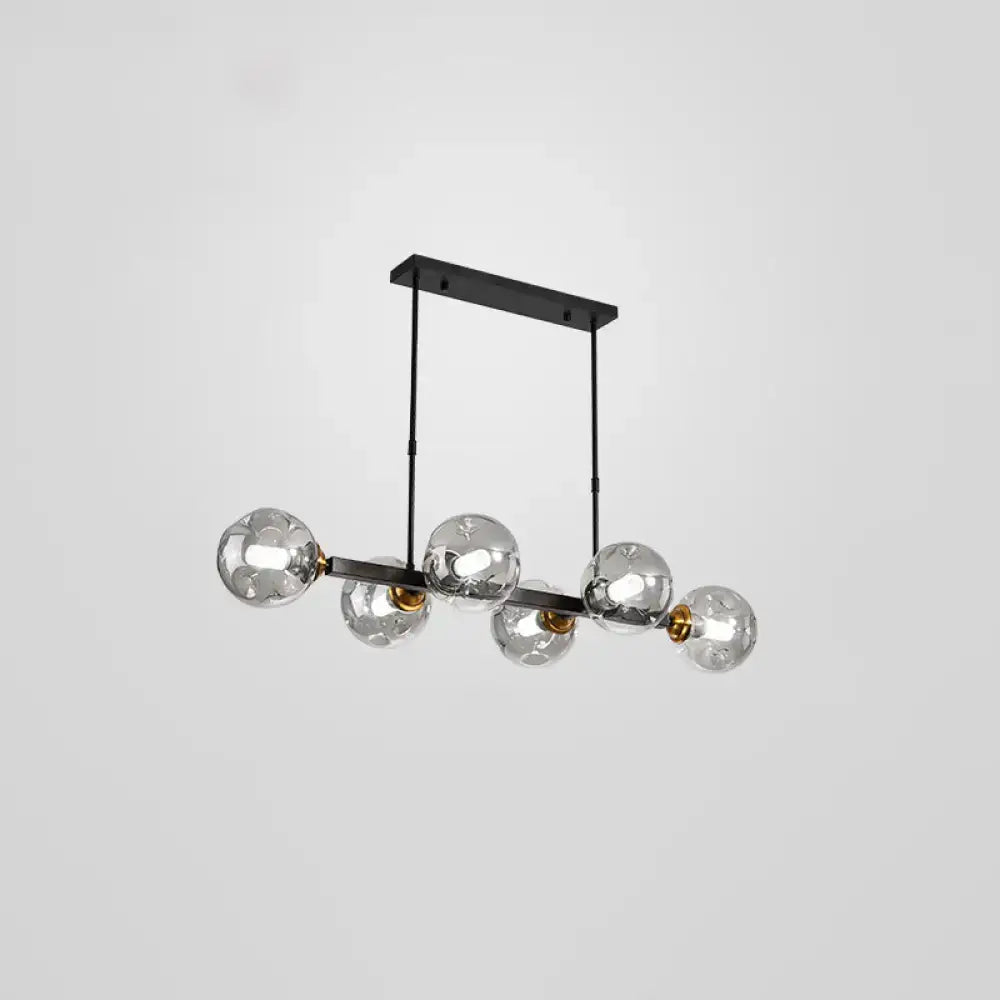 Smoke Globe Pendant Light