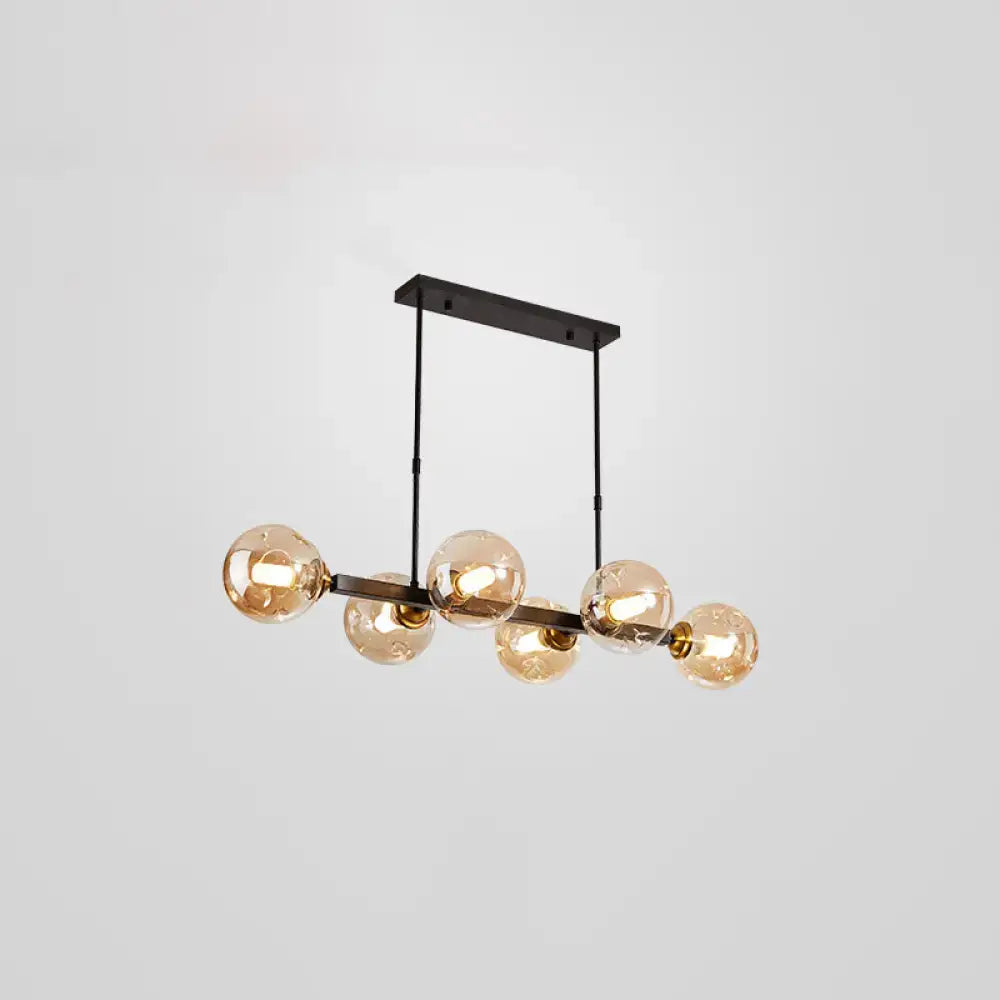 Smoke Globe Pendant Light