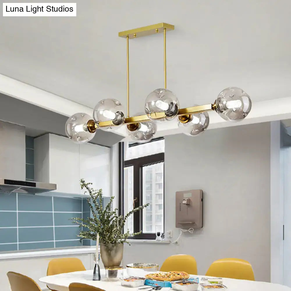 Smoke Globe Pendant Light