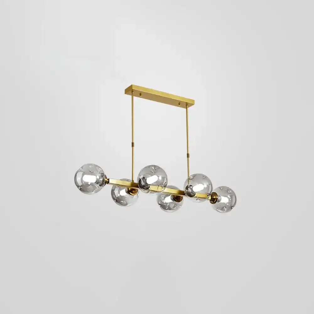 Smoke Globe Pendant Light