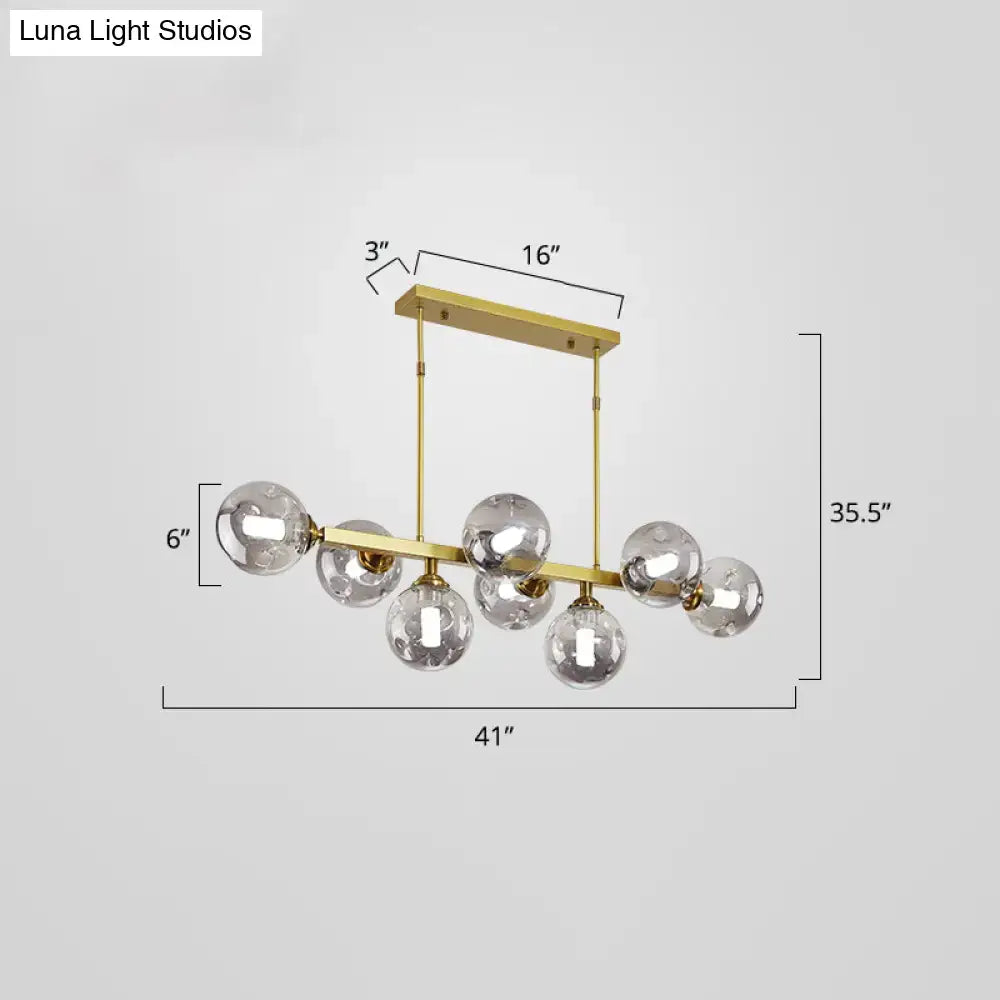 Smoke Globe Pendant Light