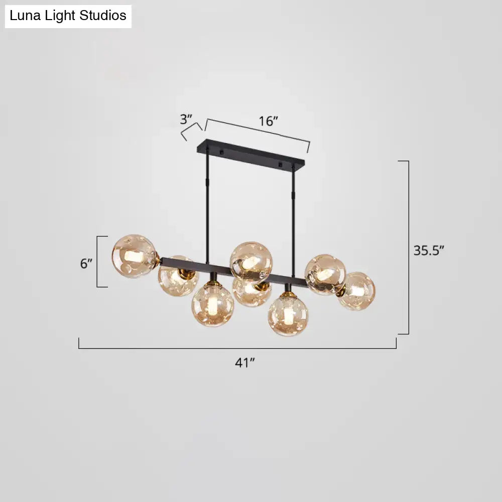 Smoke Globe Pendant Light