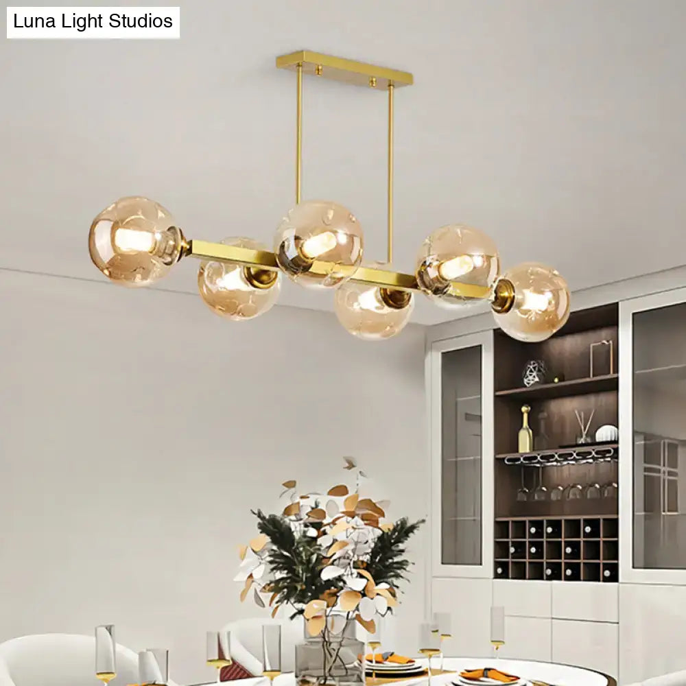 Smoke Globe Pendant Light